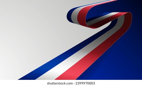 Realistic ribbon background with flag of France. An element of impact for the use you want to make of it.