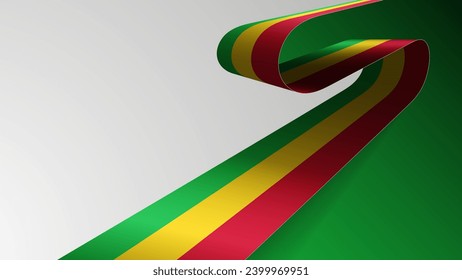 Fondo de cinta realista con bandera de Mali. Un elemento de impacto para el uso que desea hacer de él.