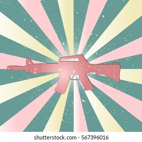 realistic rifle logo