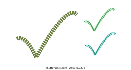 Realistic right and wrong 3D Button  A set of glossy round icons with a check mark  a sign of the cross 3d minimalist style Symbols of acceptance  rejection and attention Vector illustration 