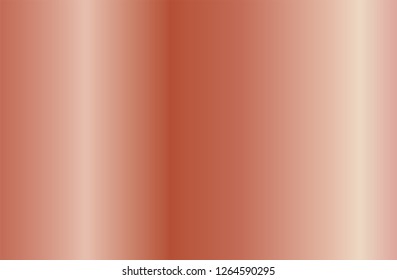 Realistic rose gold gradient texture. Shiny golden pink metal foil gradient. Vector illustration