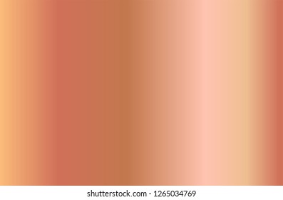 Realistic rose gold gradient texture. Shiny golden pink metal foil gradient. Vector illustration
