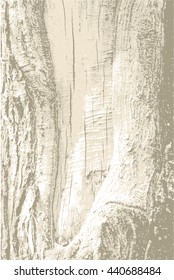 Realistic rough tree bark wood with cracks, speck, splinter, branch knot and twigs grunge background  texture pattern. Natural forest backdrop
