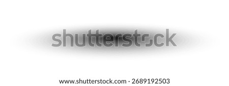 Realistic round shadow effect. PNG shadow isolated on transparent background - vector
