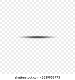 Realistic round shadow. Square transparent surface shades, floor oval and circle blurry edges shadows vector isolated template. Template shadow soft, realistic shape shade illustration