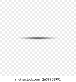 Realistic round shadow. Square transparent surface shades, floor oval and circle blurry edges shadows vector isolated template. Template shadow soft, realistic shape shade illustration
