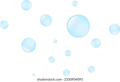 Realistic Round Water drop On Transparent Background. EPS10 Vector