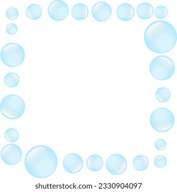 Realistischer Rundwassertropfen auf transparentem Hintergrund. EPS10-Vektorgrafik