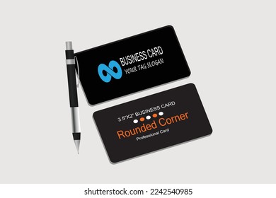 Realistische Rounding-Corner Business Card-Modelle