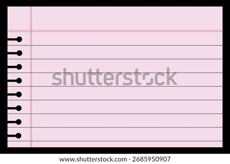Realistic rule paper page of notebook. School sheet with lines and grid. Notepad for mathematics and letter and blank notepaper isolated on gray background eps10 art design lines, grid page notebook