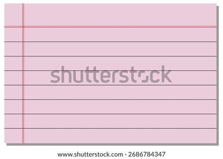 Realistic rule paper page of notebook. School sheet with lines and grid. Notepad for mathematics and letter and blank notepaper isolated on gray background eps10 art design lines, grid page notebook