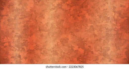 Realistic rusty metal texture background. Old grunge background. Antique orange-brown steel plate.
