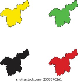 REALISTIC SARABURI PROVINCE MAP, THAILAND PROVINCE MAP