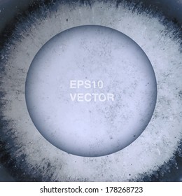 Realistic scalable vector illustration of ice surface with text box for web site, background, layout, magazine cover - blue version