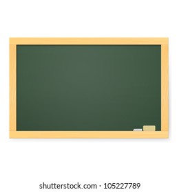 Realistic school board. Illustration on white background