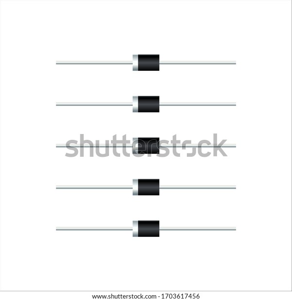Realistic schottky diode semiconductor diode formed by the junction of a semiconductor with a