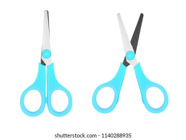 Realistic scissors isolated on white background. Vector eps10