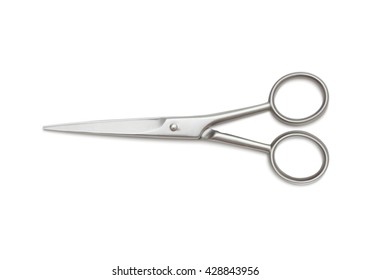 Realistic scissors isolated on white background. Vector illustration.