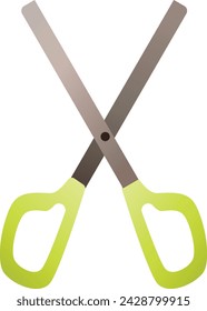 Realistic scissors in realistic style