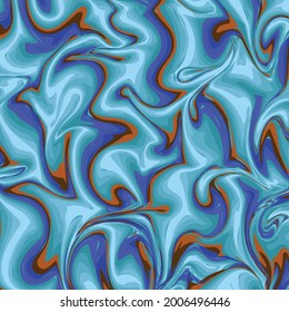 Realistic Seamless Marble Texture in light green, dark blue and brown