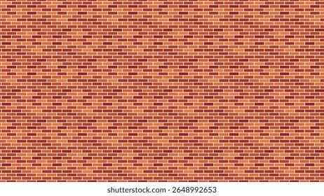 Patrón de pared de ladrillo rojo y naranja sin costuras realista con lechada blanca. Ideal para fondos arquitectónicos, modelado 3D, temas de construcción, Fondos de pantalla y uso de Diseños gráficos o texturas.