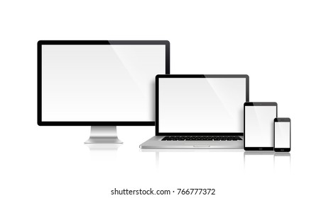 10,230 Laptop and telephone mockup Images, Stock Photos & Vectors ...