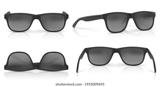 Realistische Sonnenbrillen. Vektorgrafik einzeln