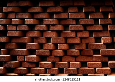 El viejo fondo de textura de la pared de ladrillo rojo es realista. Ilustración del vector