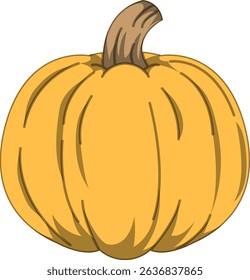 Realistic Shaded Vector of Pumpkin