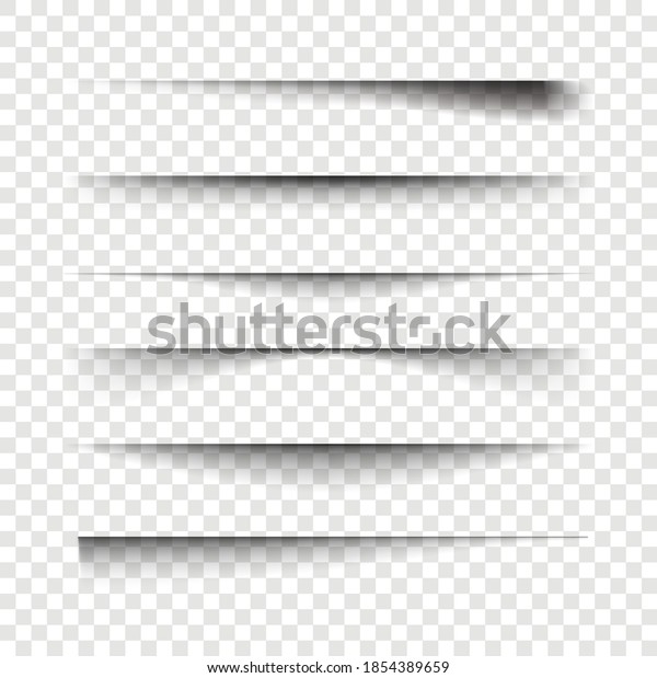 Realistic shadow. Shadow effect on\
transparent background. Web banner. Element for advertising and\
promotional message isolated on background.\
Vector