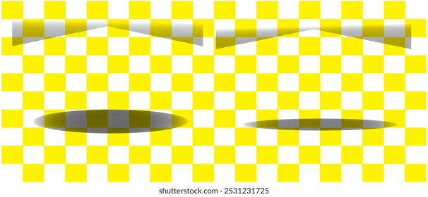 Realistische Schattenwirkung. Runde Schatten, Kollektion einzeln auf weißem Hintergrund. Oberflächenschattierung. Vektorgrafik