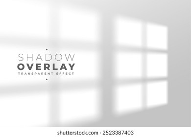 realistic shadow overlay effect of room window pane