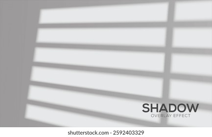 realistic shadow overlay effect of room Window pane, Glare from the sun's rays on the wall. Blurred shadows from leaves and plants in the room. Soft overlay of natural light, Natural light layout.