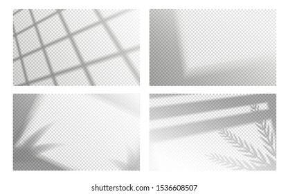 Realistic Shadow Overlay Window Light Shadows Stock Vector (Royalty