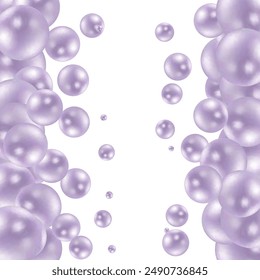 Realistic shiny spheres background vector design in eps 10