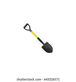 Realistic Shovel Element. Vector Illustration Of Realistic Spade Isolated On Clean Background. Can Be Used As Spade, Shovel And Instrument Symbols.