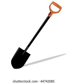 Realistic shovel - vector