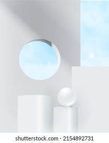 Realistic showcase podium, great for product display and scene background,