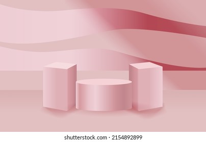 Realistic showcase podium, great for product display and scene background,