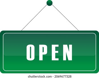 Cartel realista abierto sobre fondo blanco	