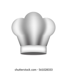 realistic silhouette of chefs hat