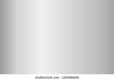 Realistic silver gradient texture. Shiny metal foil gradient. Vector illustration