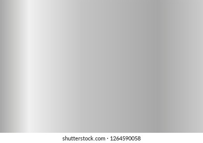 Realistic silver gradient texture. Shiny metal foil gradient. Vector illustration