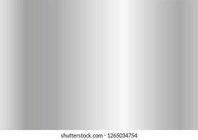 Realistic silver gradient texture. Shiny metal foil gradient. Vector illustration