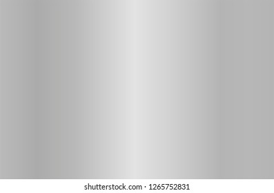 Realistic silver gradient texture. Shiny metal foil gradient. Vector illustration