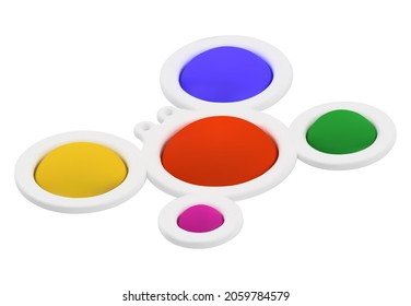 Realistic simple dimple crab. 3D. Vector image