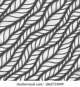Una textura simple y realista de tejido sin fisuras. Resumen de fondo ornamental en forma de tela de punto. Hilados estilizados texturados o de cierre peinado
