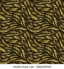 Realistic  simple knit texture seamless pattern. Abstract ornamental background in form of a knitted fabric. Stylized textured yarn or hairstyle close-up