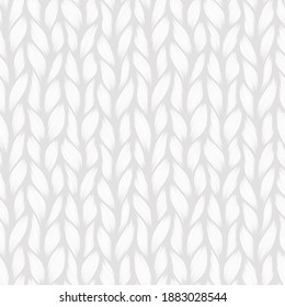 Realistic simple knit texture  seamless pattern. Abstract ornamental background in form of a knitted fabric. Stylized textured yarn or hairstyle close-up