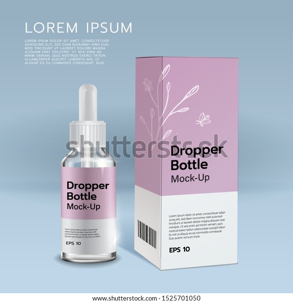 Download Realistic Skin Care Packaging Mock White Stock Vector Royalty Free 1525701050